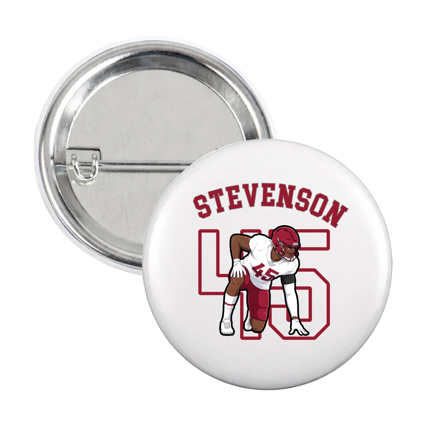 Game Day Button — Shirsey Arch in White