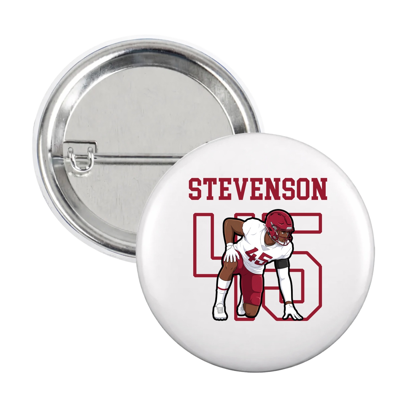 Game Day Button — Shirsey in White