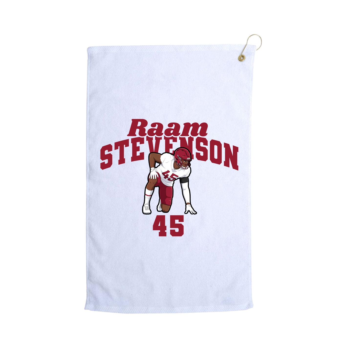 Golf Towel — Signature Arch in White