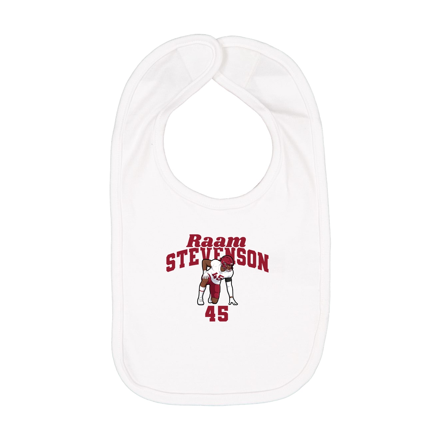 Infant Bib — Signature Arch in White