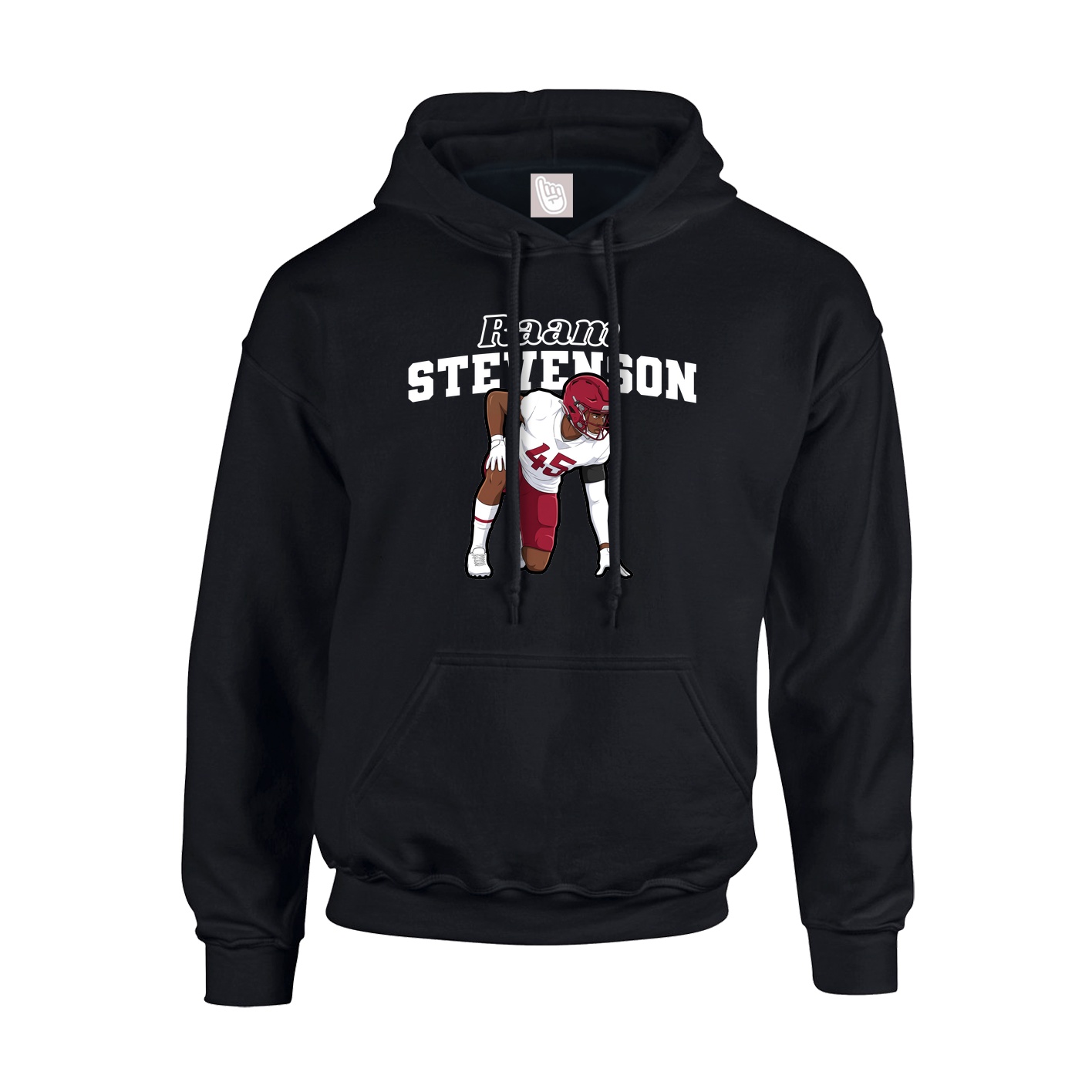 Hoodie — Name Arch in Black