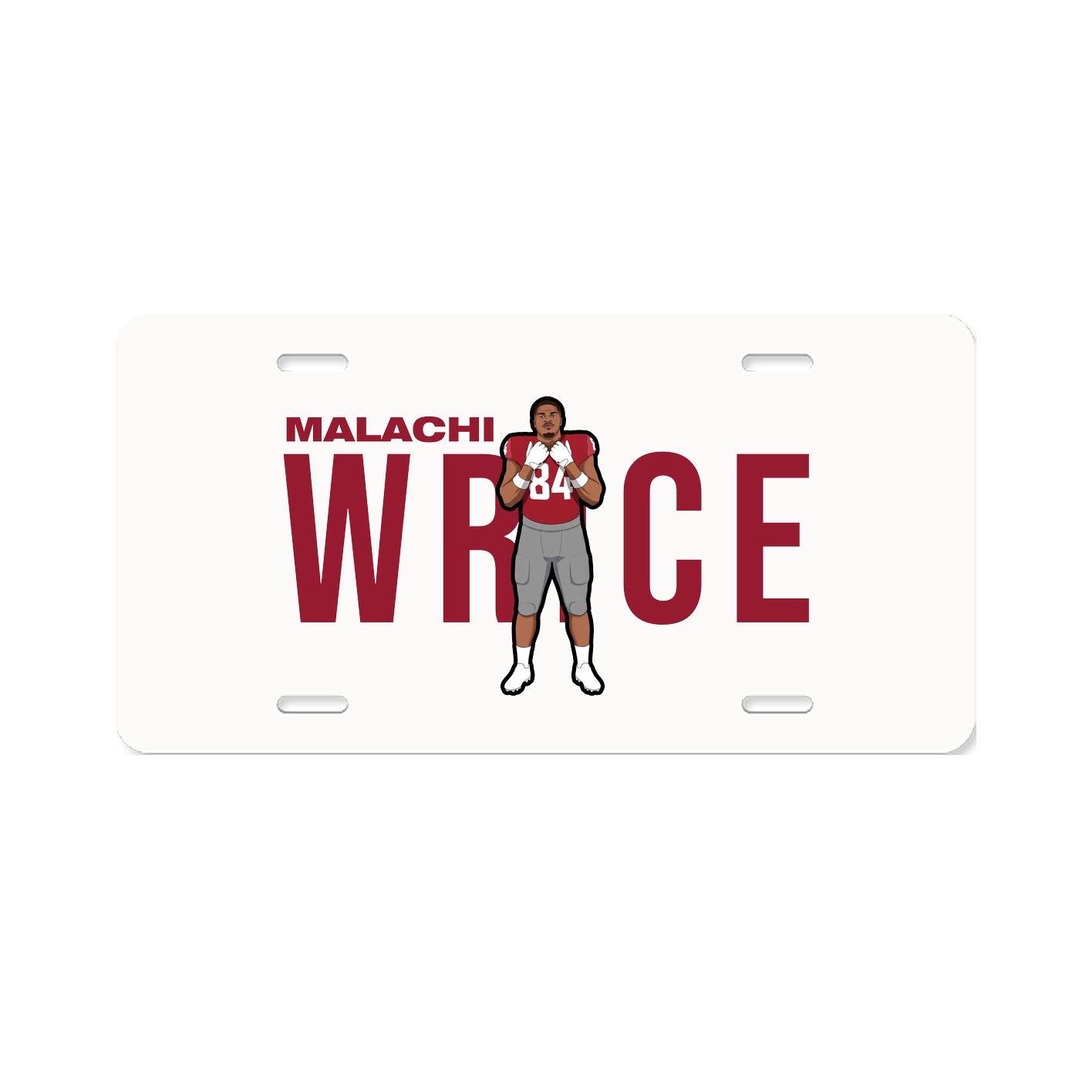 License Plate — Player Name in Classic