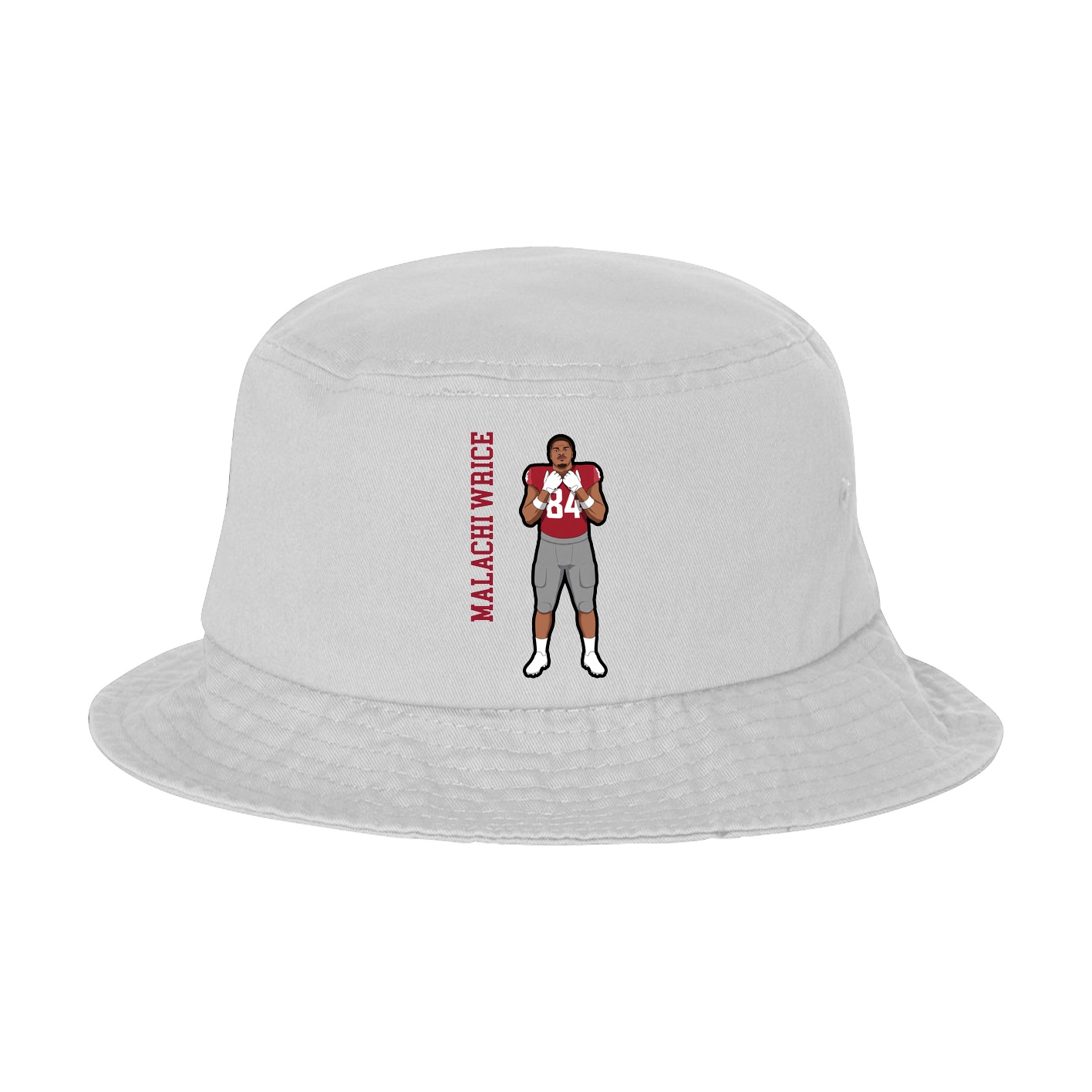 Bucket Cap — Name Vertical in White