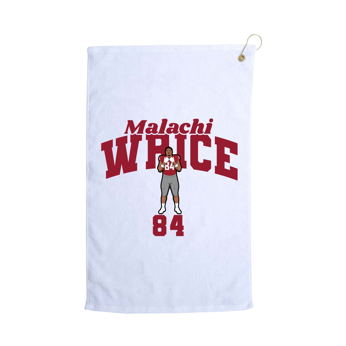 Golf Towel — Signature Arch in White