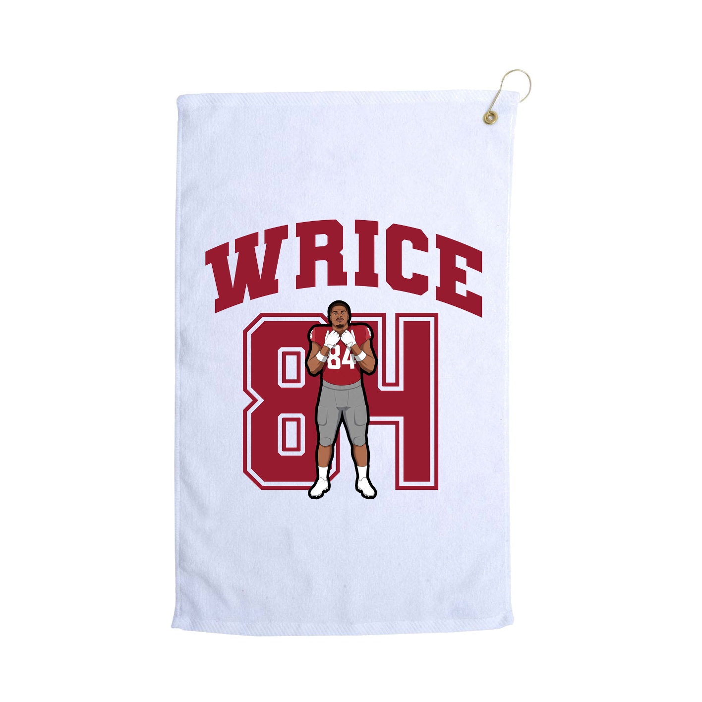 Golf Towel — Number in White