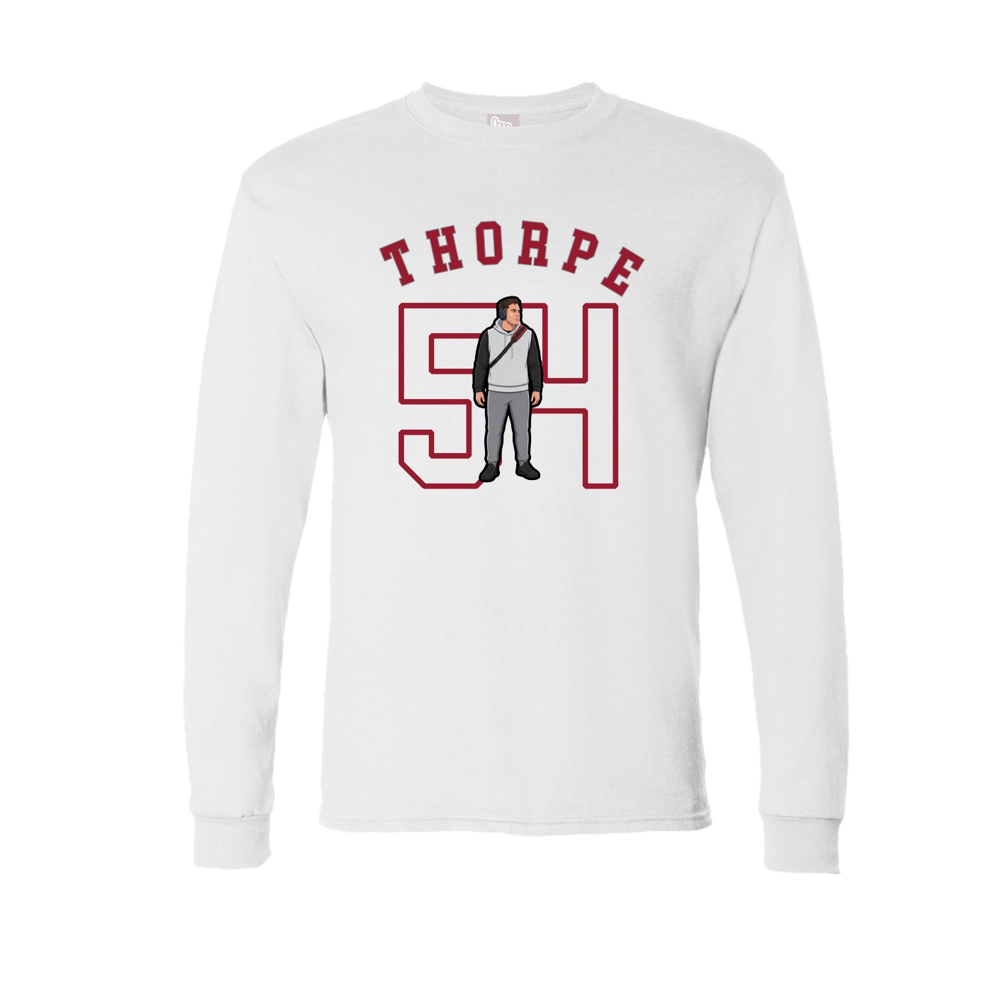 Long Sleeve Tee — Shirsey Arch in White
