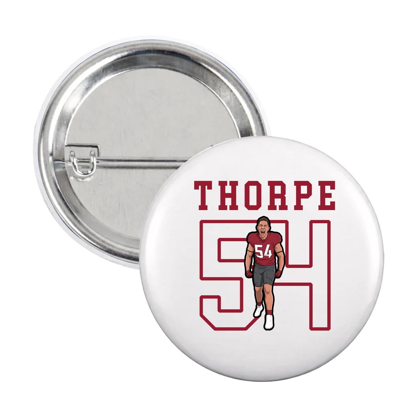 Game Day Button — Shirsey in White
