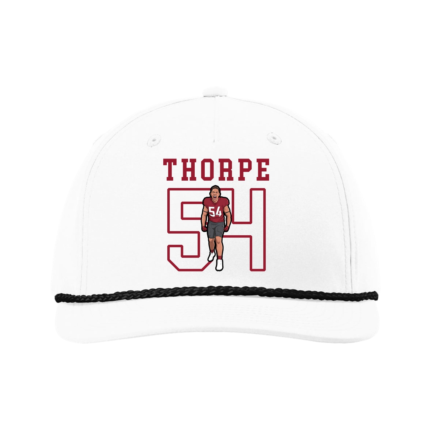 Five-Panel Classic Rope Cap — Shirsey in White
