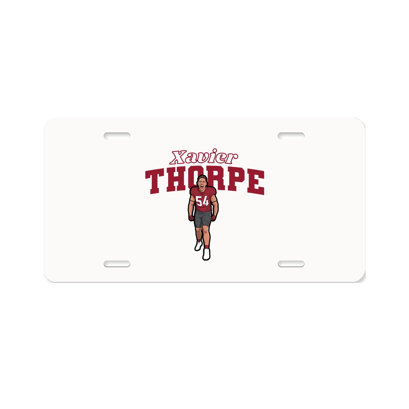 License Plate — Name Arch in Classic