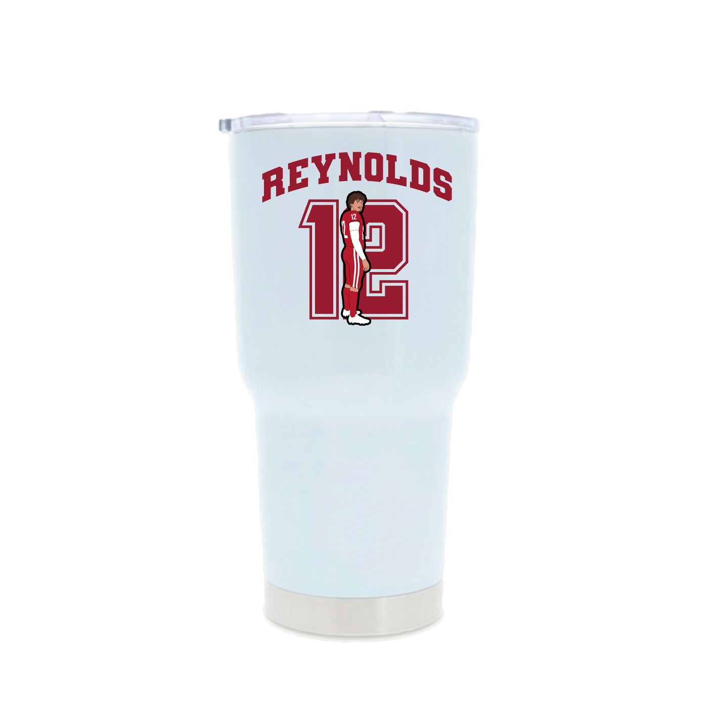 30oz Stainless Steel Tumbler — Number in White