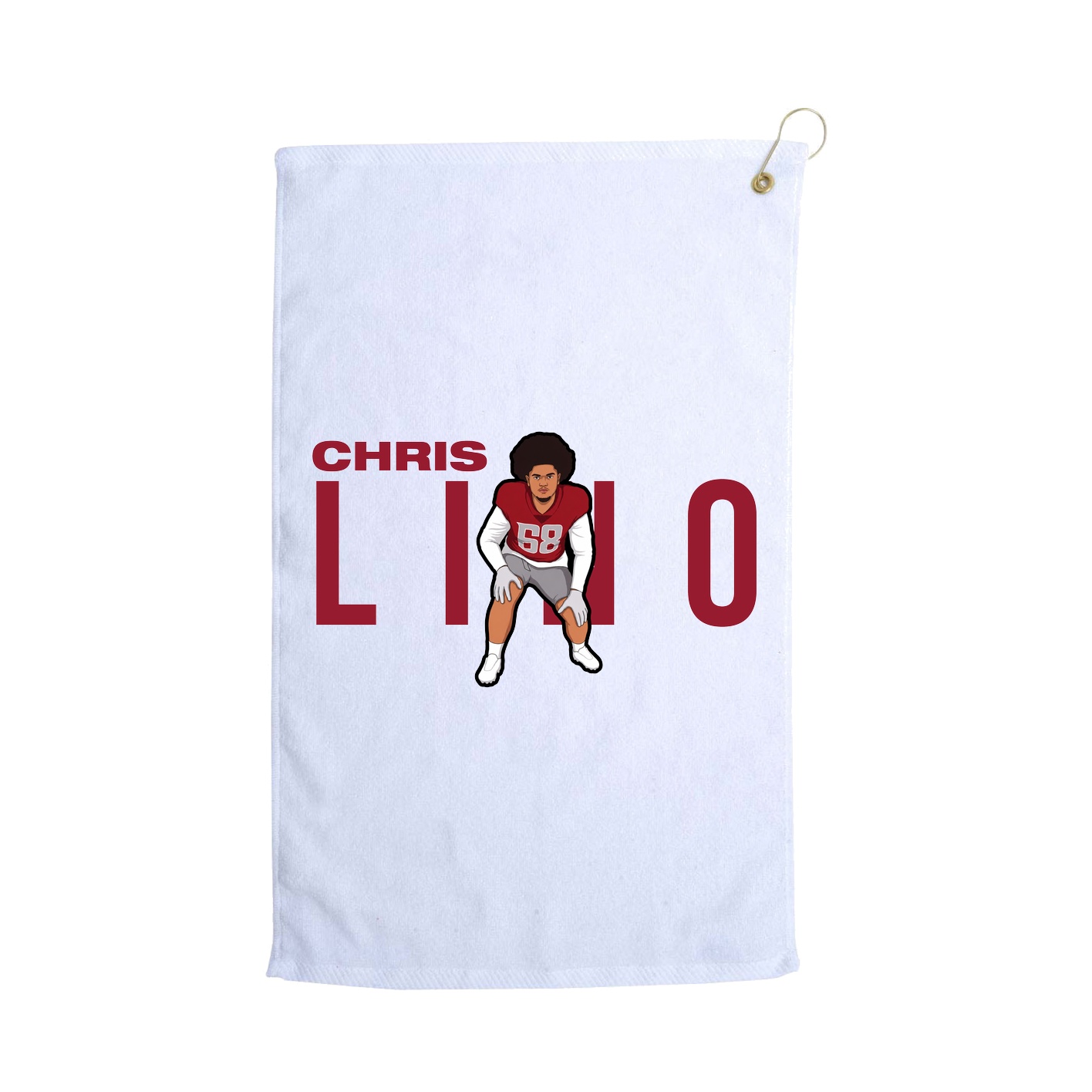 Golf Towel — Player Name in White