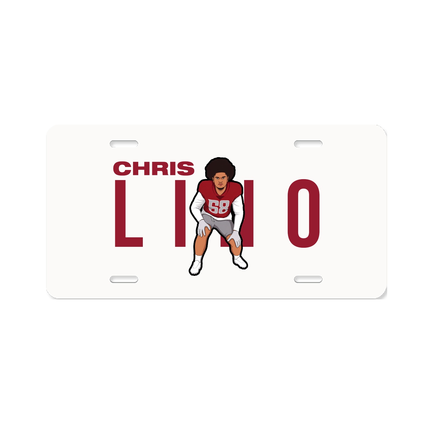 License Plate — Player Name in Classic