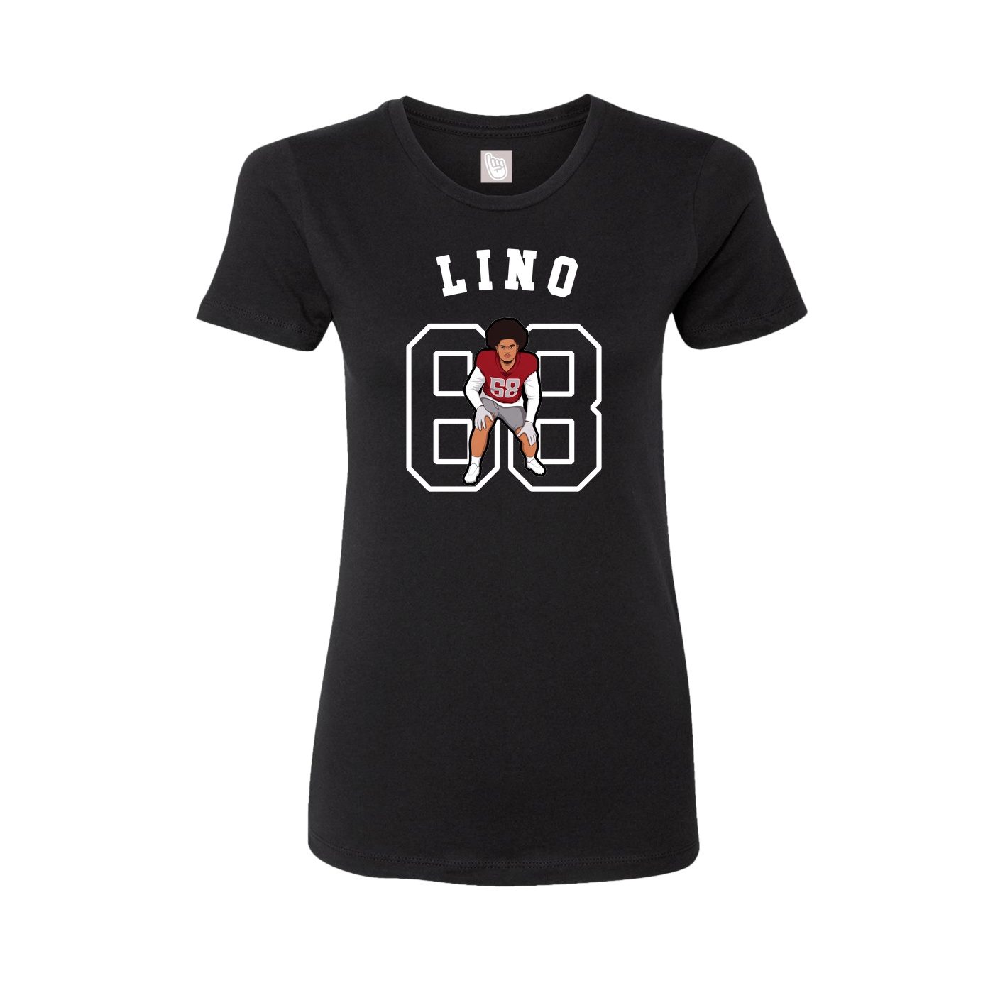 Fitted Women's Tee — Shirsey Arch in Black