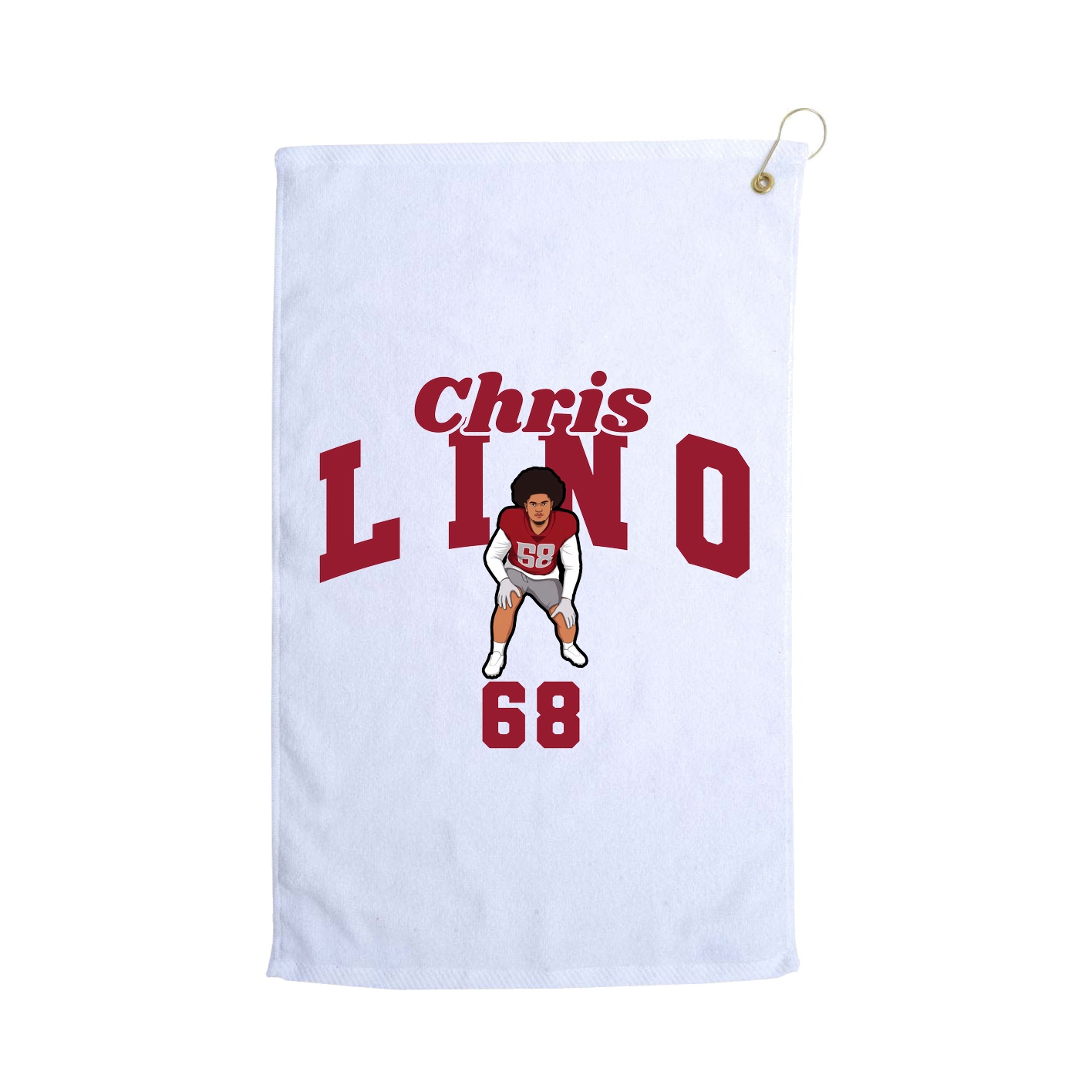 Golf Towel — Signature Arch in White