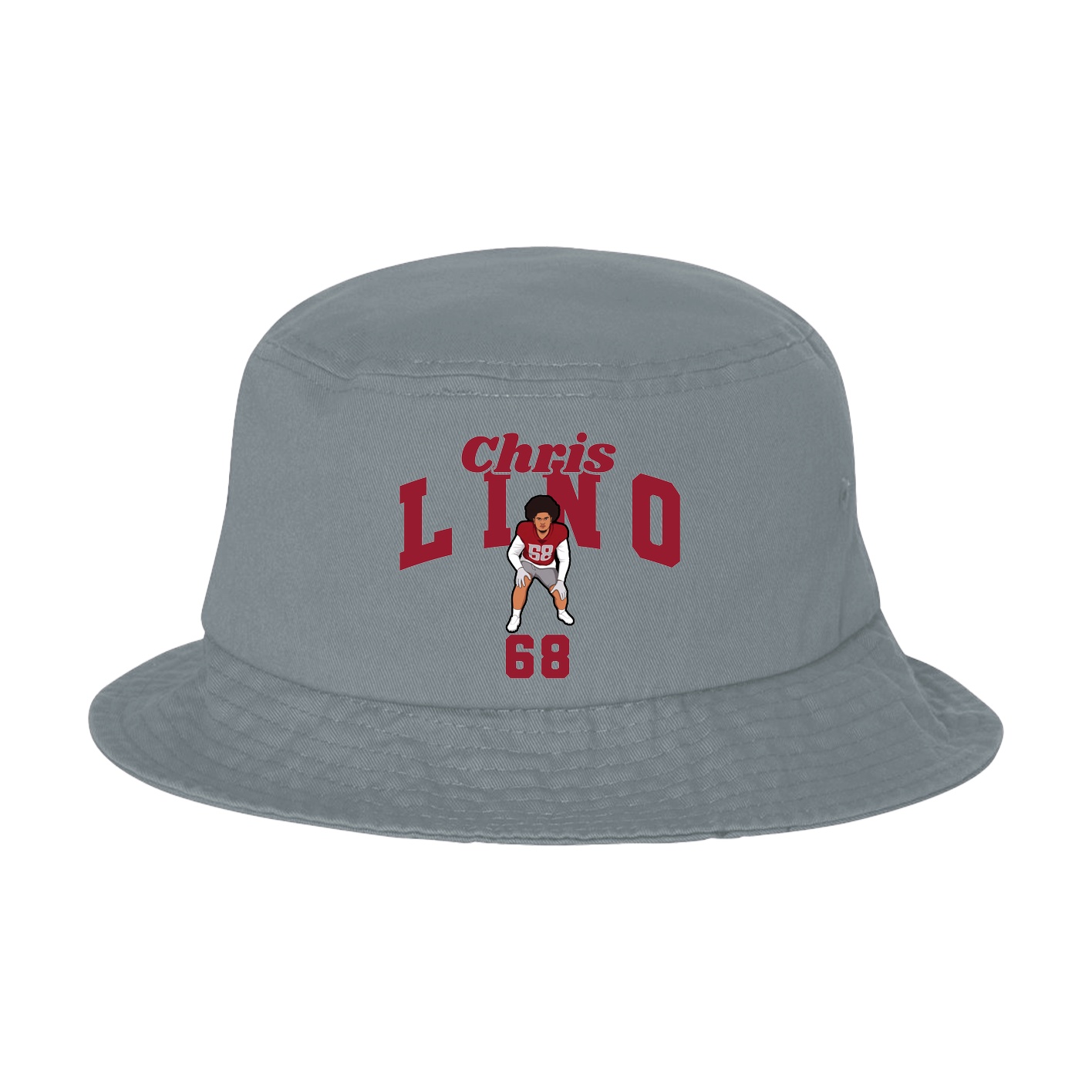 Bucket Cap — Signature Arch in Grey