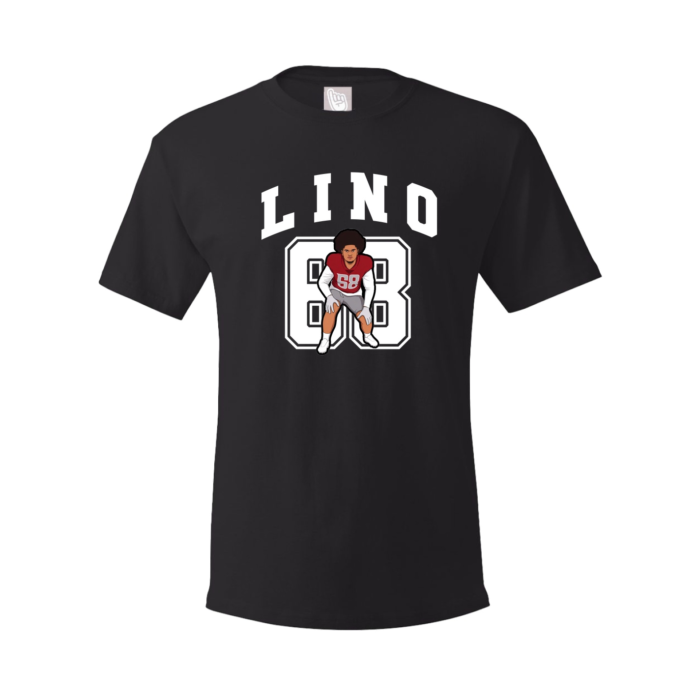 Youth Tee — Number in Black