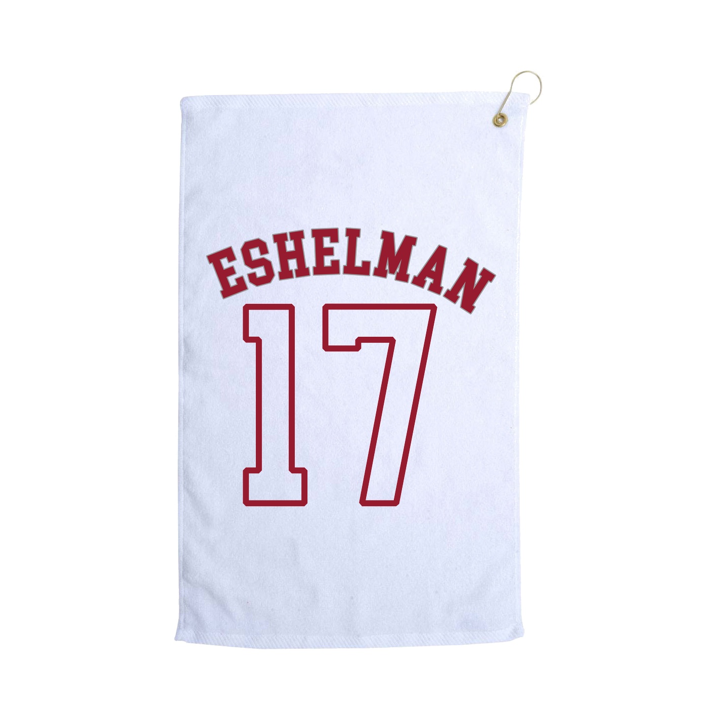 Golf Towel — Shirsey Arch in White