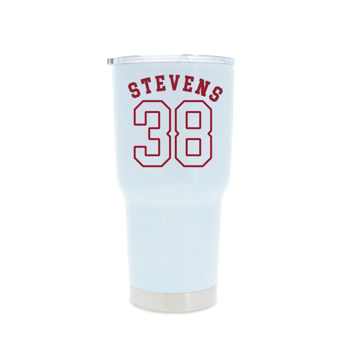 30oz Stainless Steel Tumbler — Shirsey Arch in White