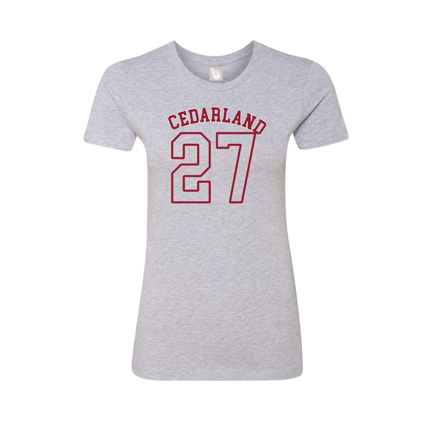 Fitted Women's Tee — Shirsey Arch in Grey