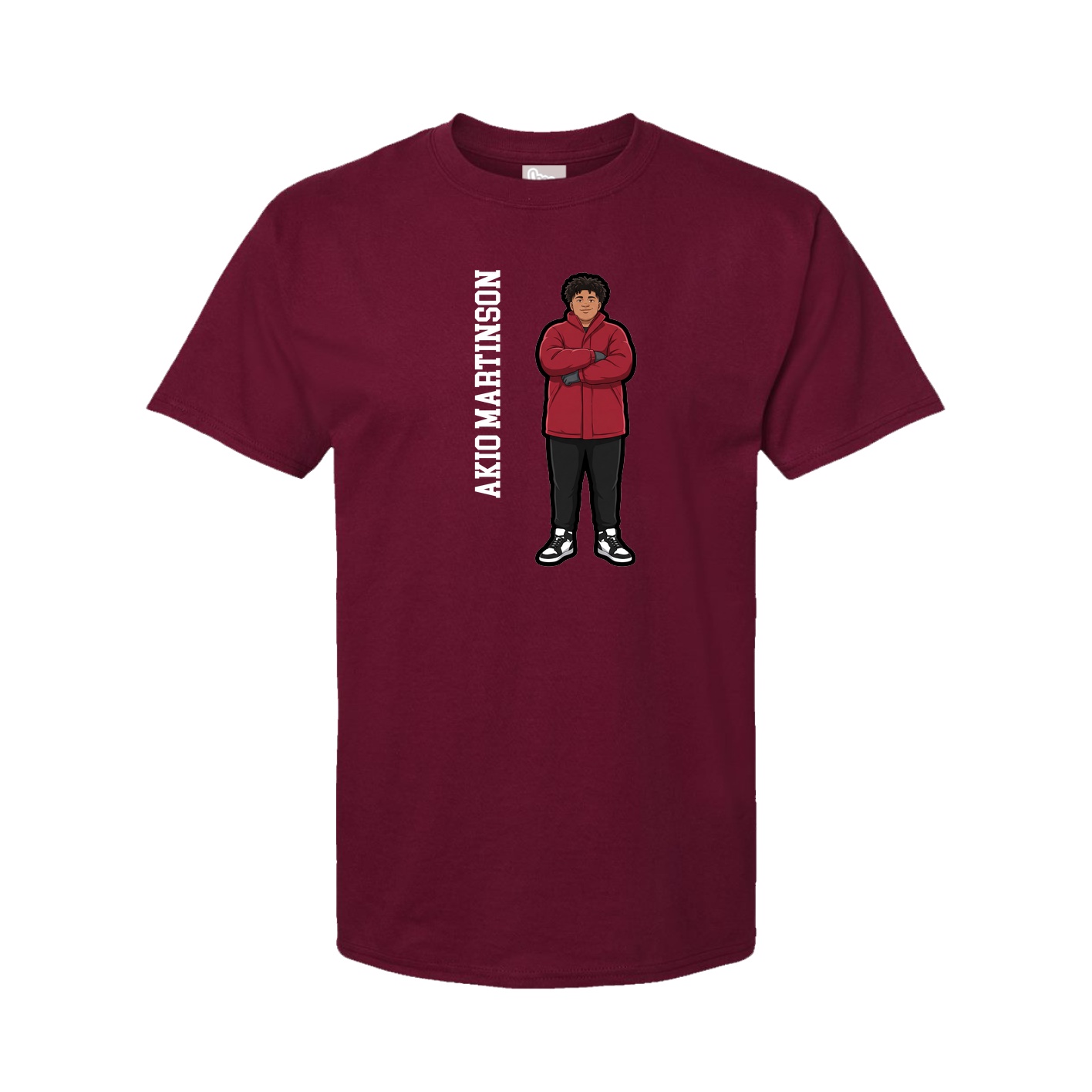 Tee — Name Vertical in Cardinal
