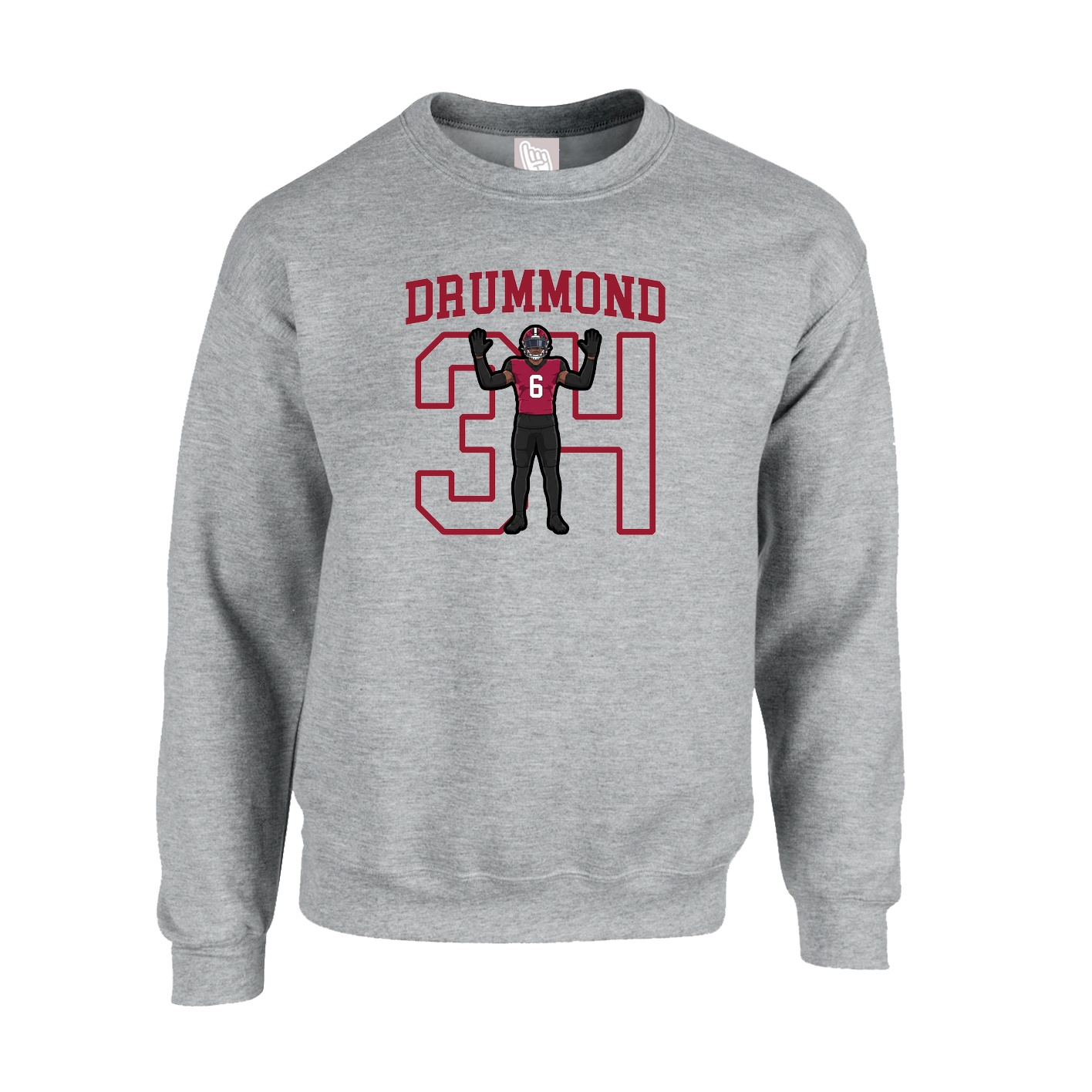Fleece Crew — Shirsey in Grey