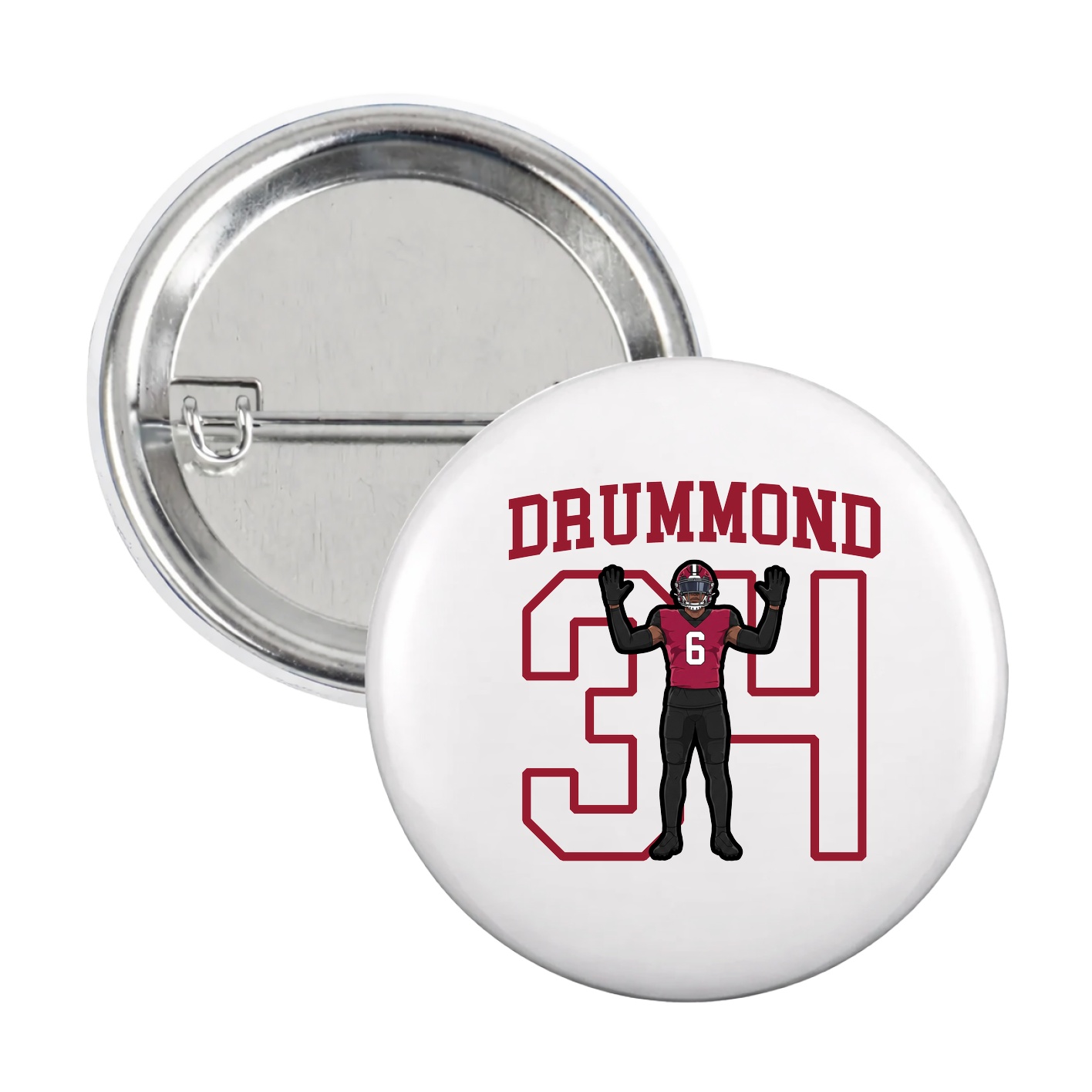 Game Day Button — Shirsey in White