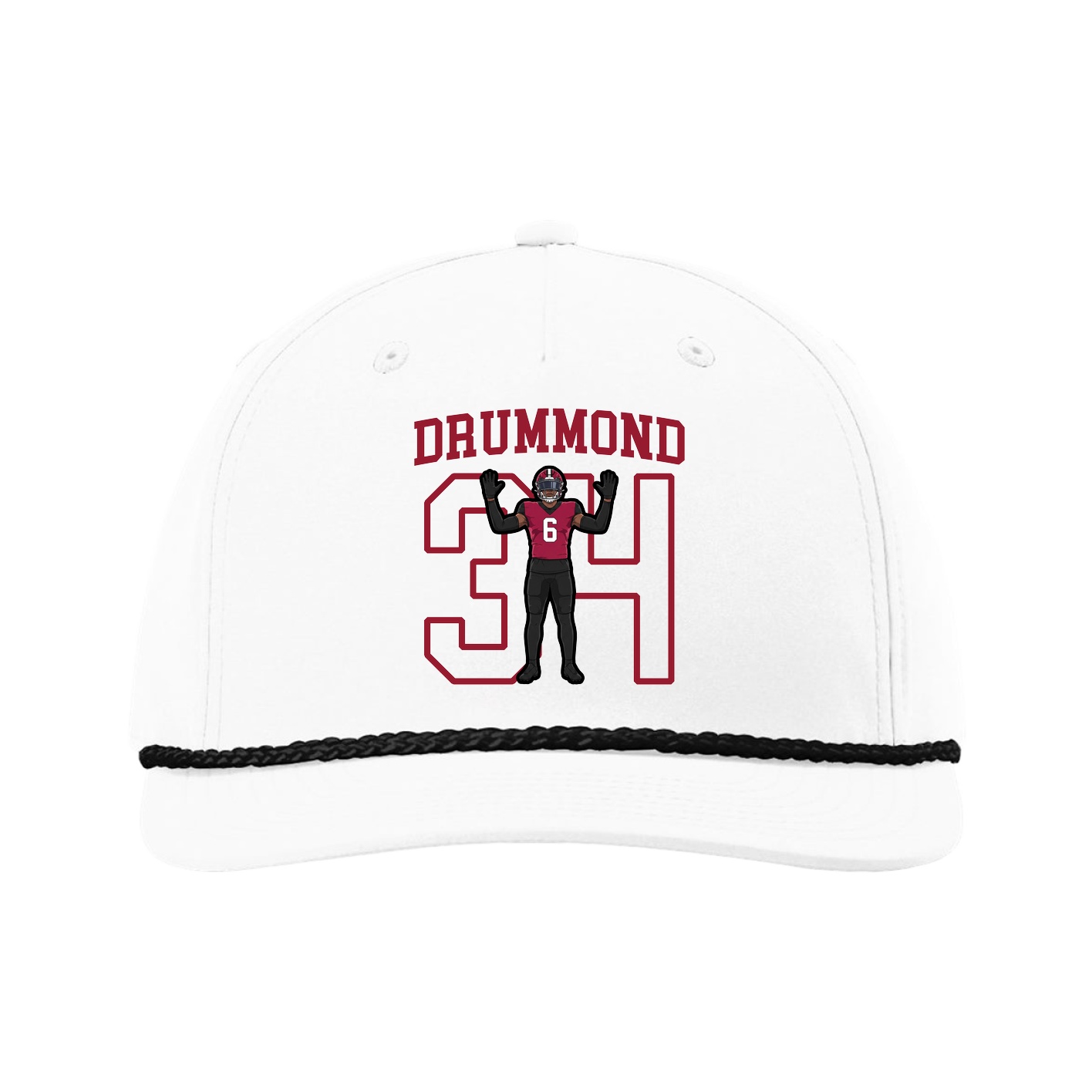 Five-Panel Classic Rope Cap — Shirsey in White