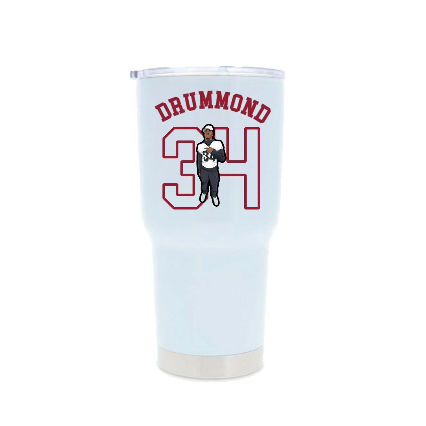 30oz Stainless Steel Tumbler — Shirsey Arch in White
