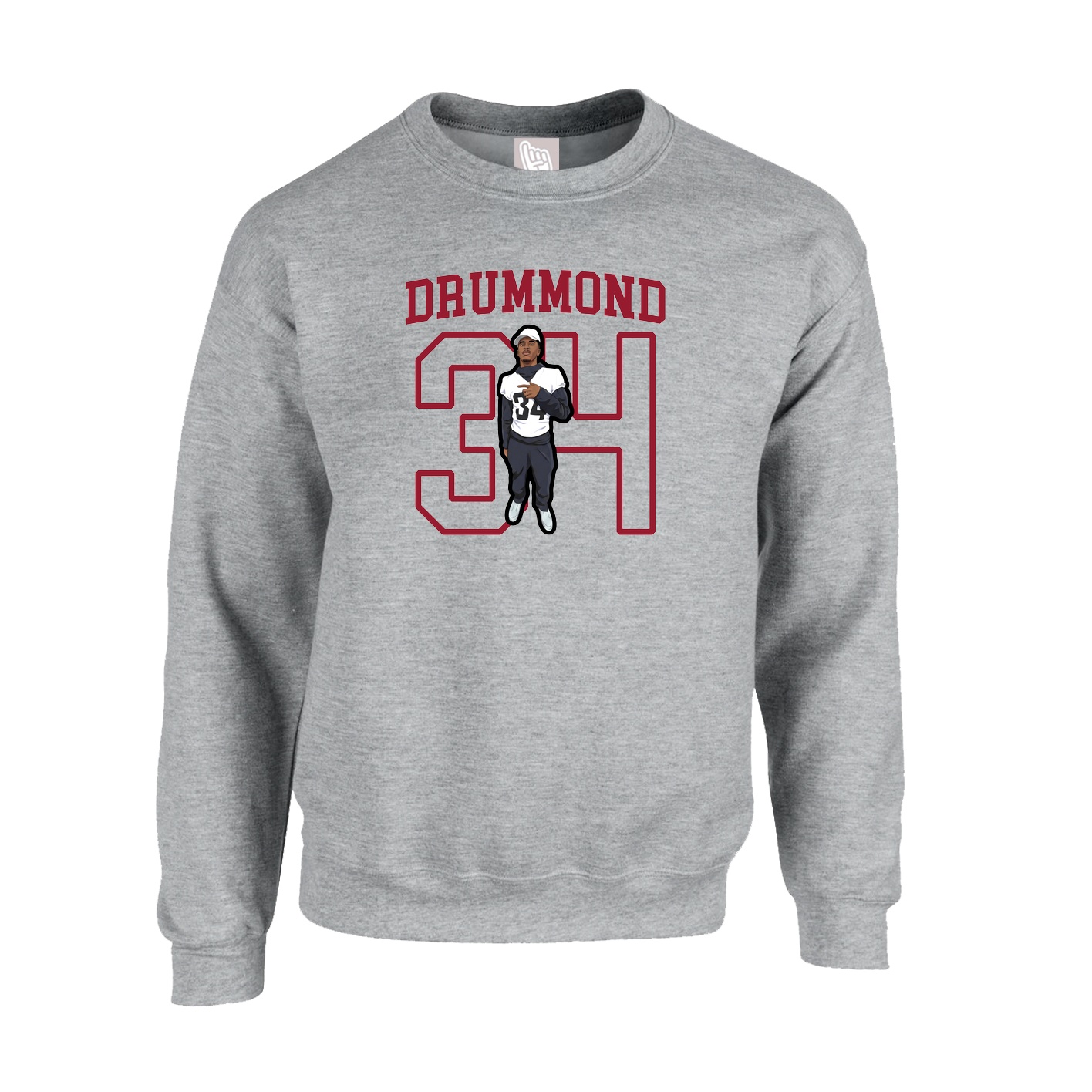 Fleece Crew — Shirsey in Grey