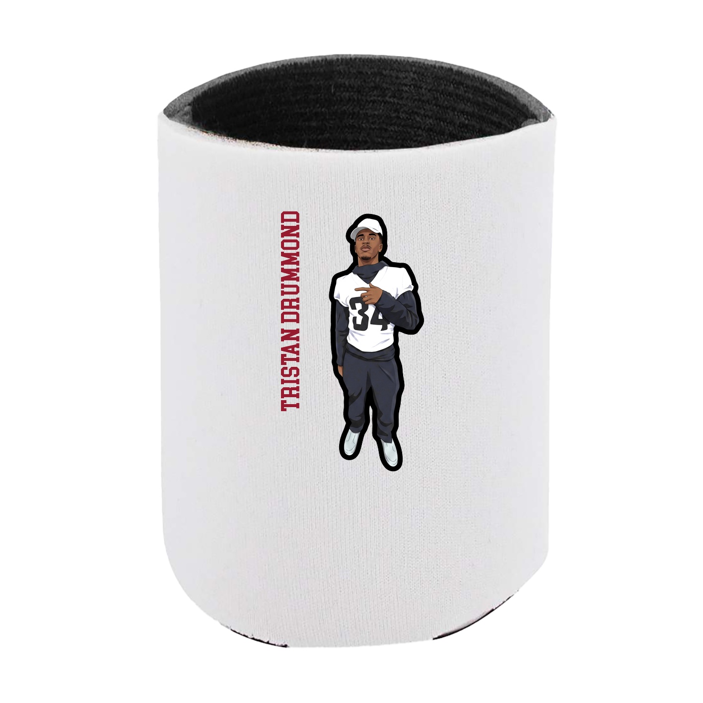 Can Holder — Name Vertical in White