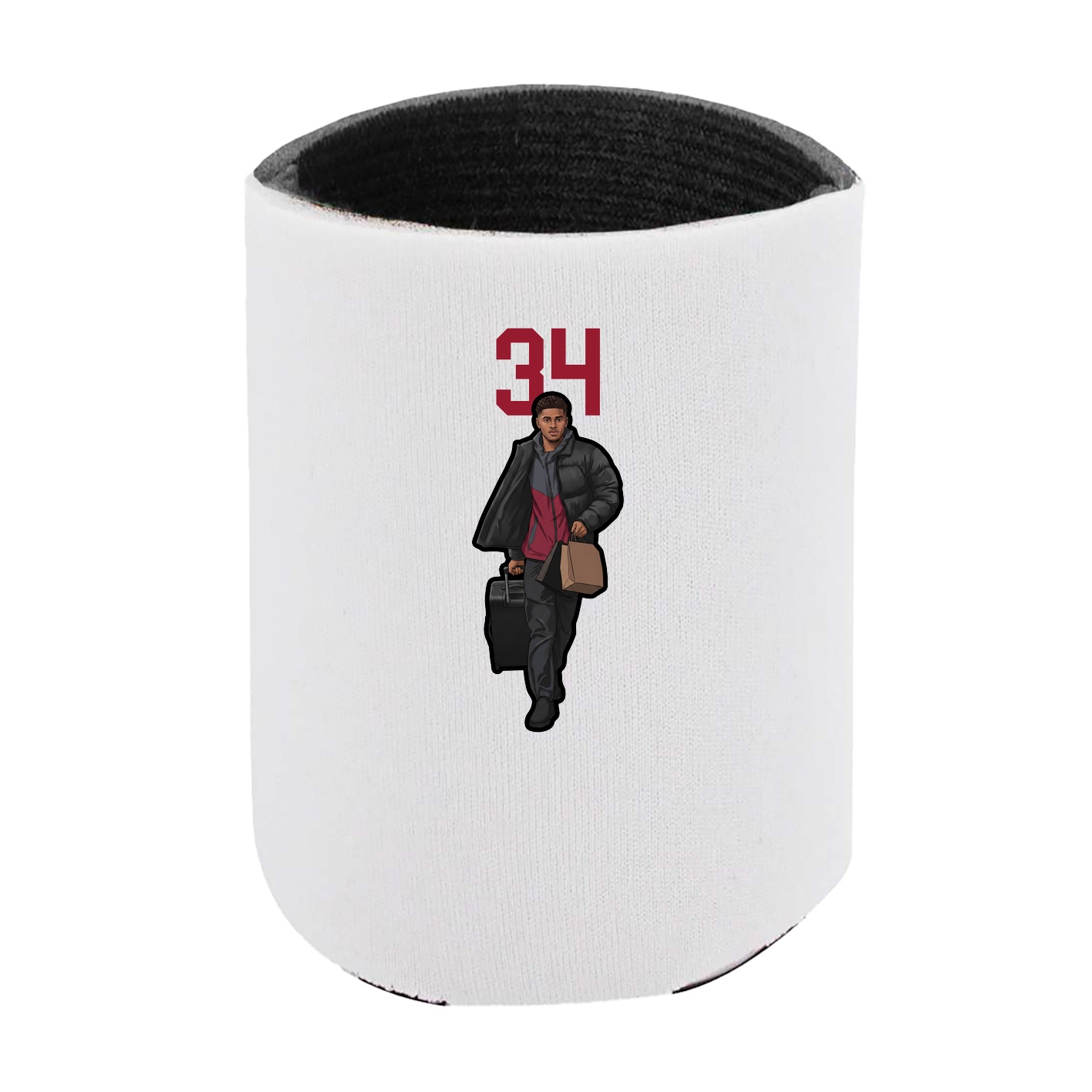 Can Holder — Number Top in White