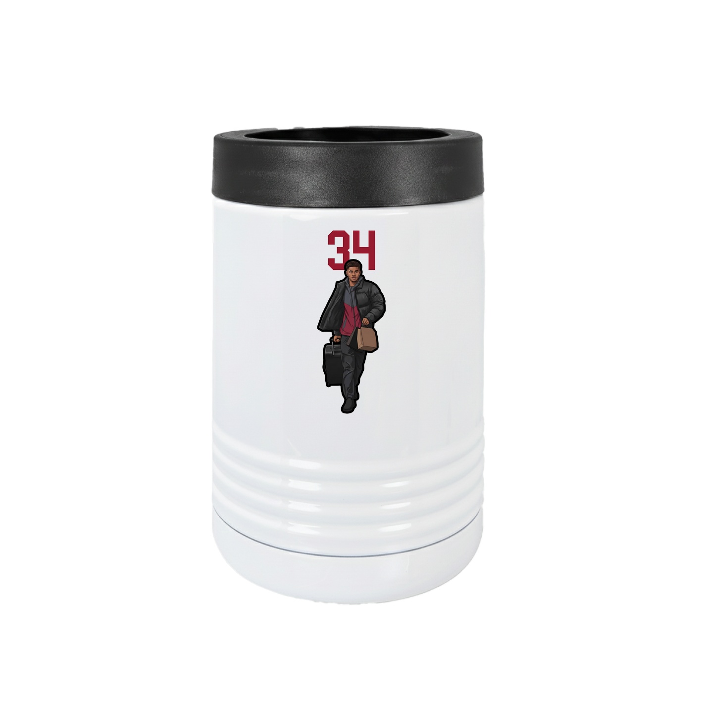 Beverage Holder — Number Top in White