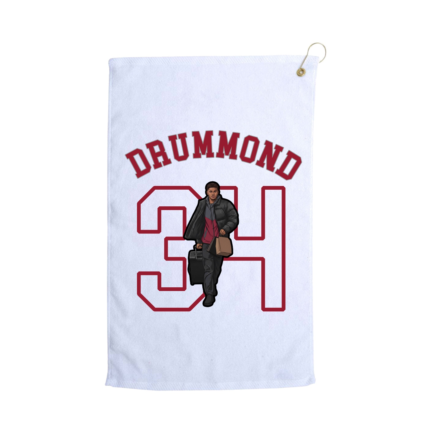 Golf Towel — Shirsey Arch in White