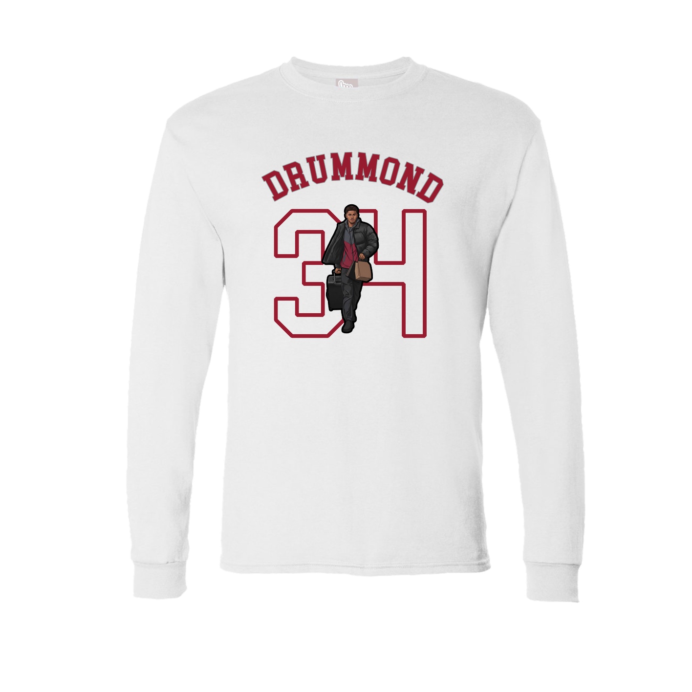 Long Sleeve Tee — Shirsey Arch in White