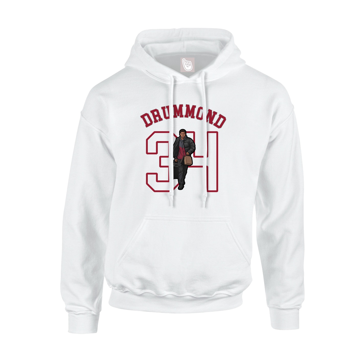 Youth Hoodie — Shirsey Arch in White