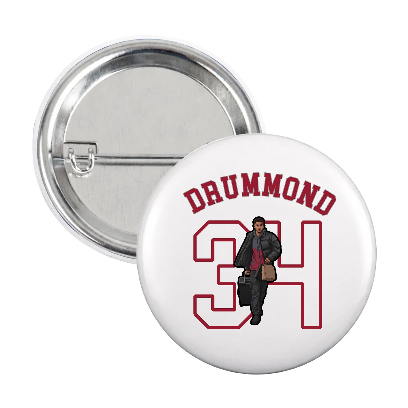 Game Day Button — Shirsey Arch in White