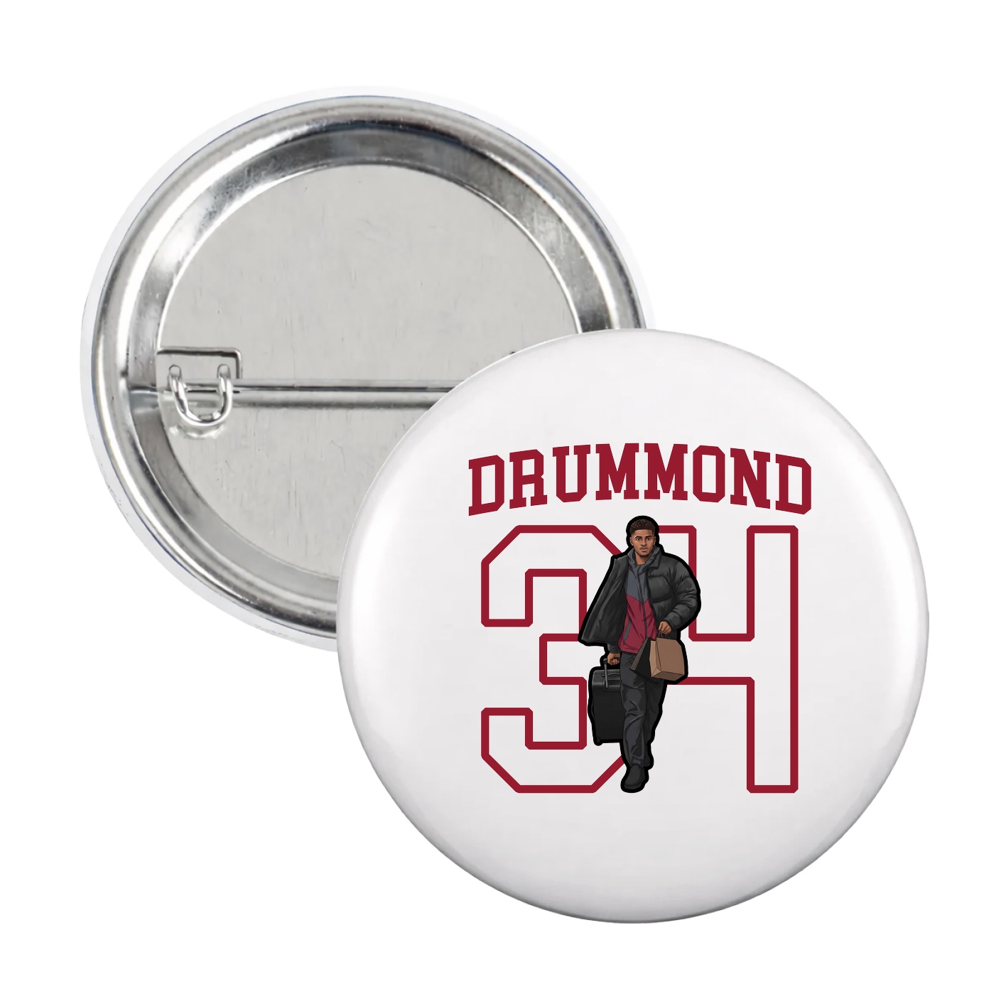 Game Day Button — Shirsey in White