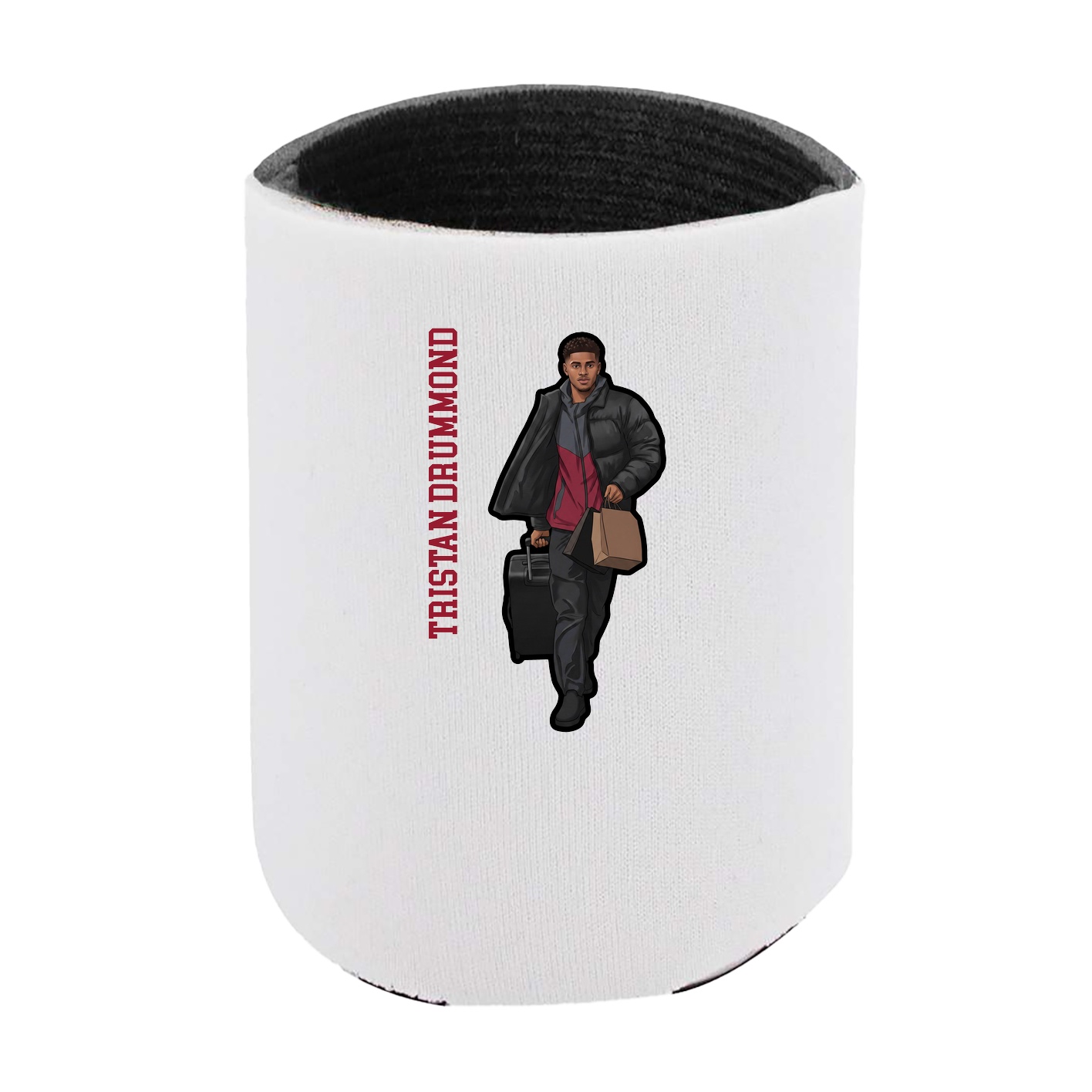Can Holder — Name Vertical in White