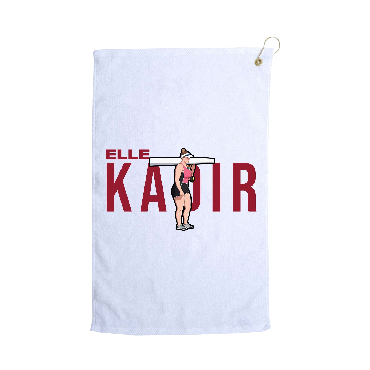Golf Towel — Player Name in White