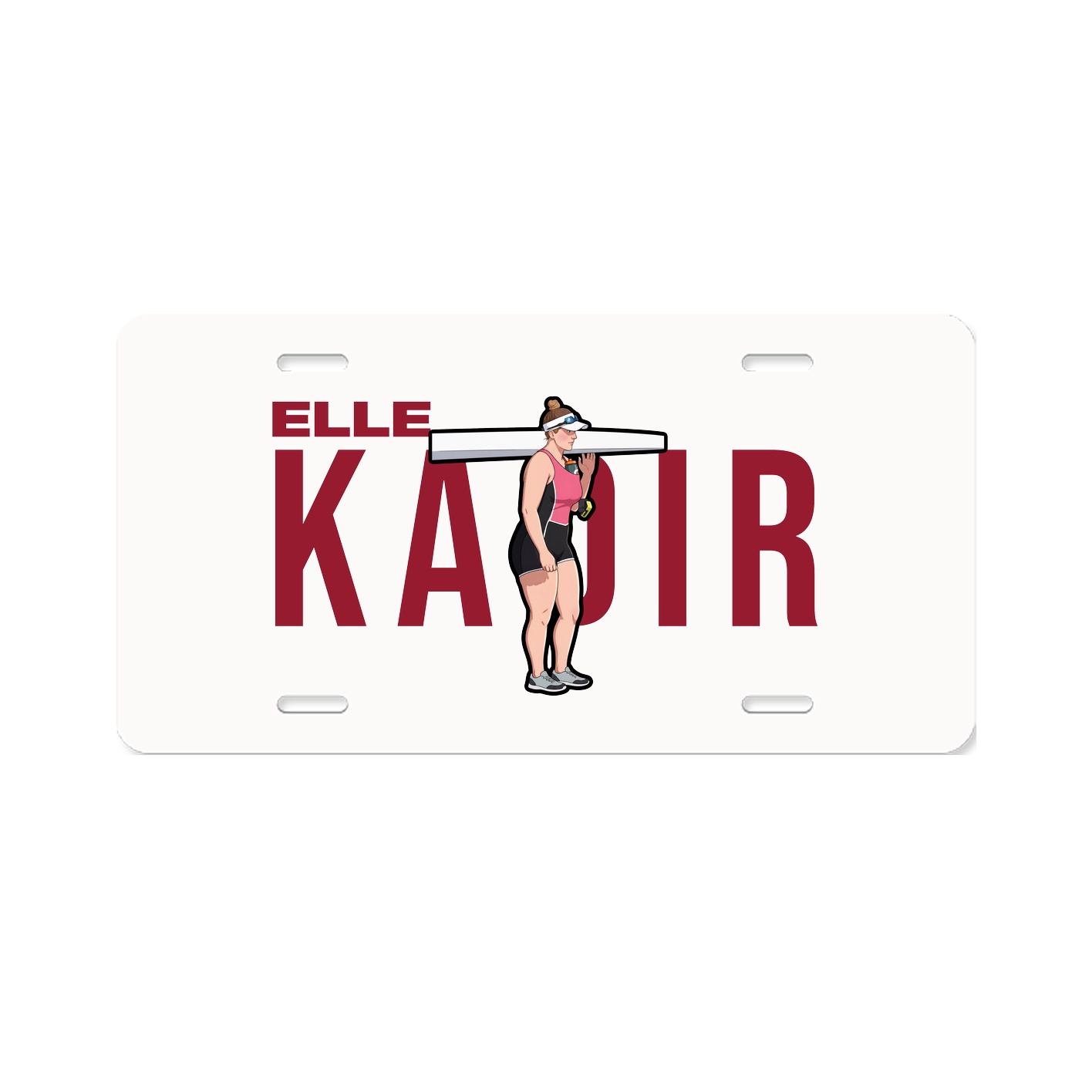 License Plate — Player Name in Classic