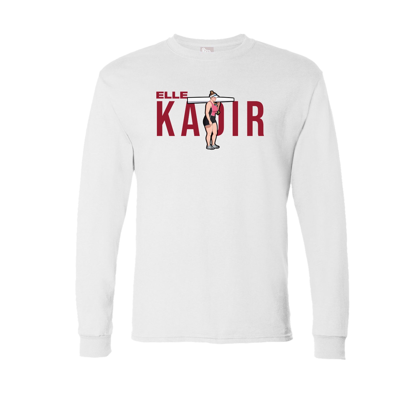 Long Sleeve Tee — Player Name in White