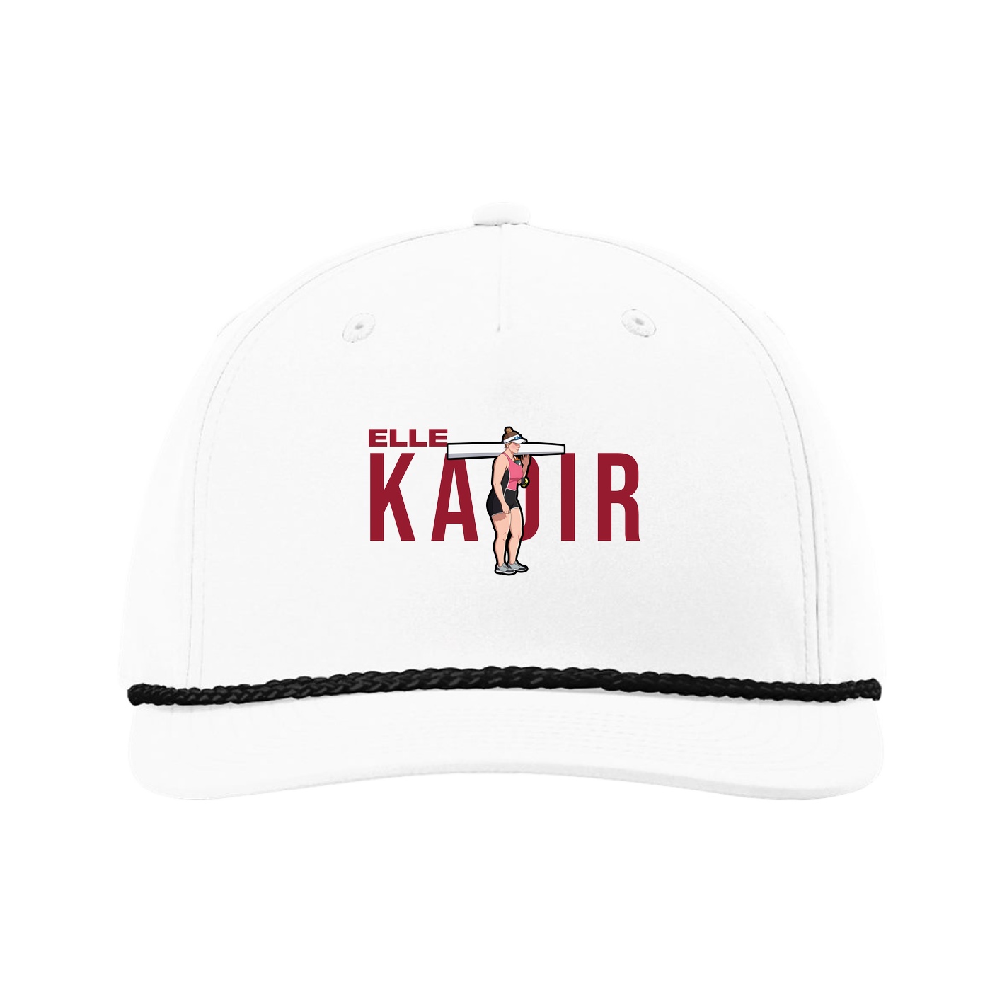 Five-Panel Classic Rope Cap — Player Name in White