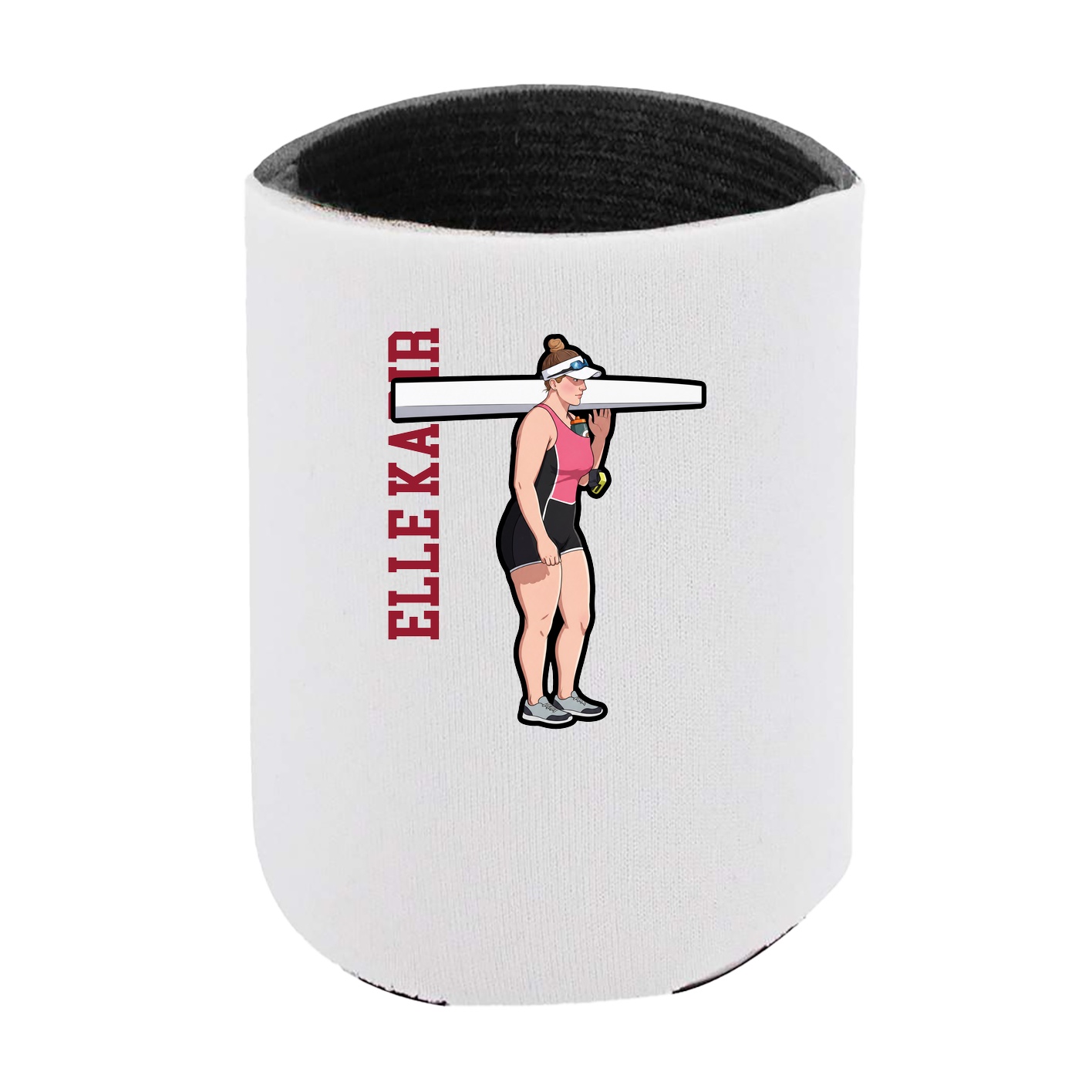 Can Holder — Name Vertical in White
