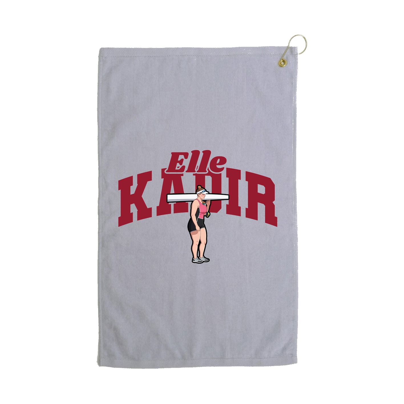 Golf Towel — Signature Arch in Grey