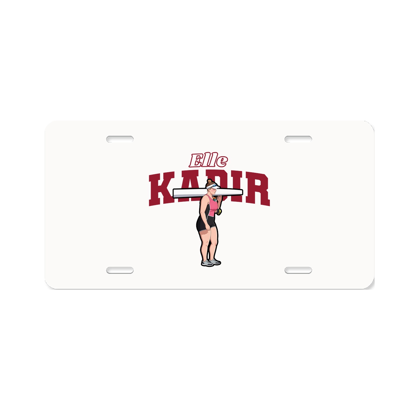 License Plate — Name Arch in Classic