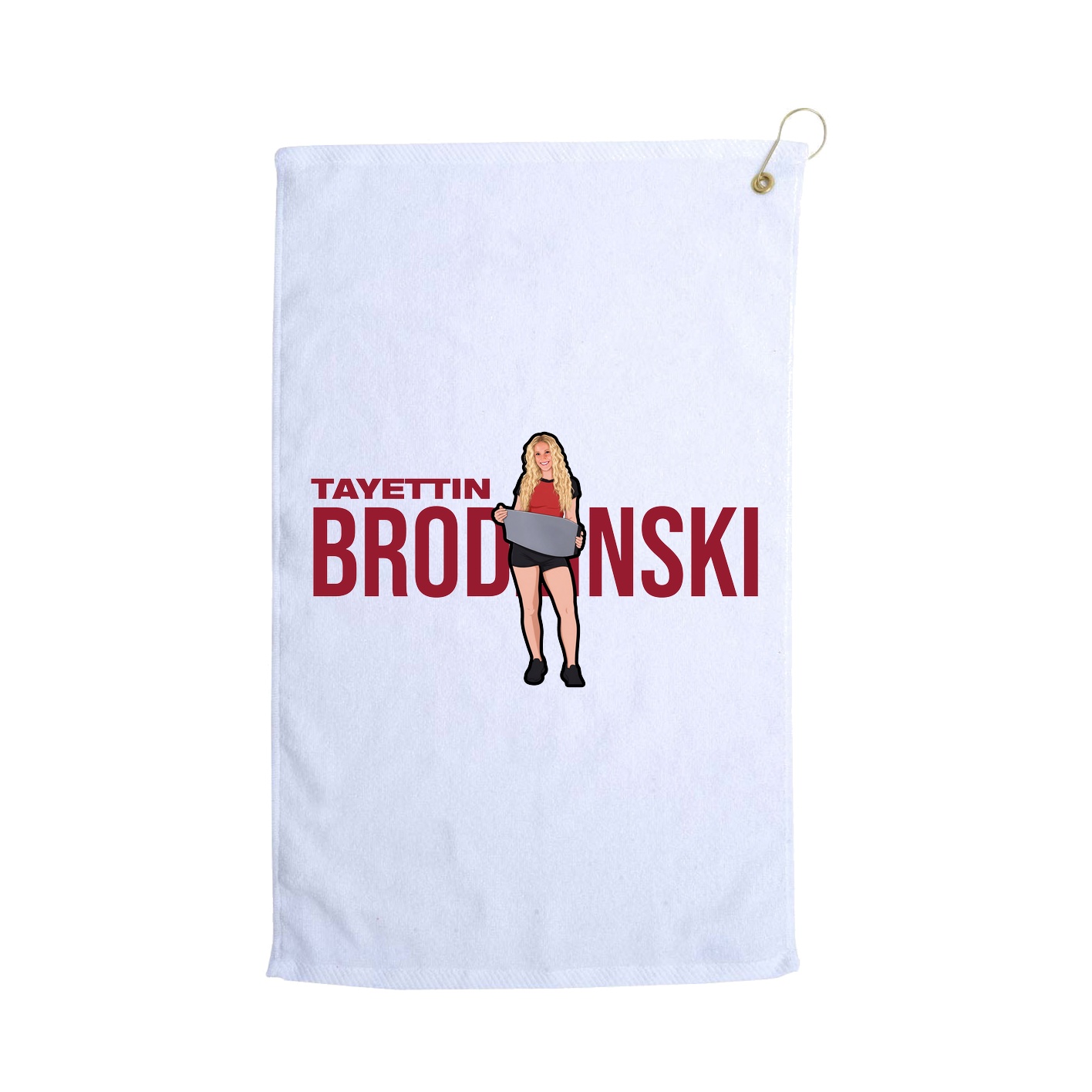 Golf Towel — Player Name in White
