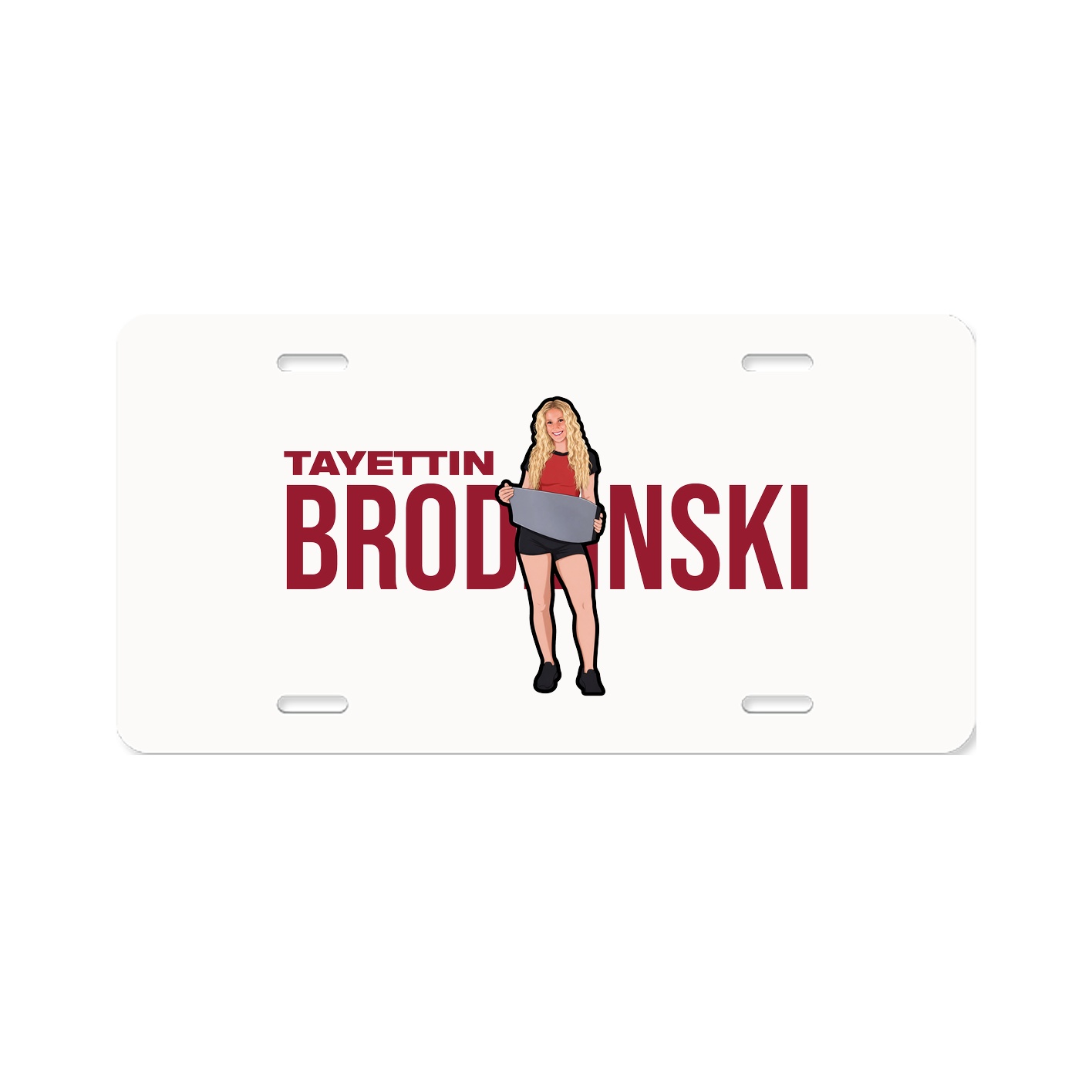 License Plate — Player Name in Classic