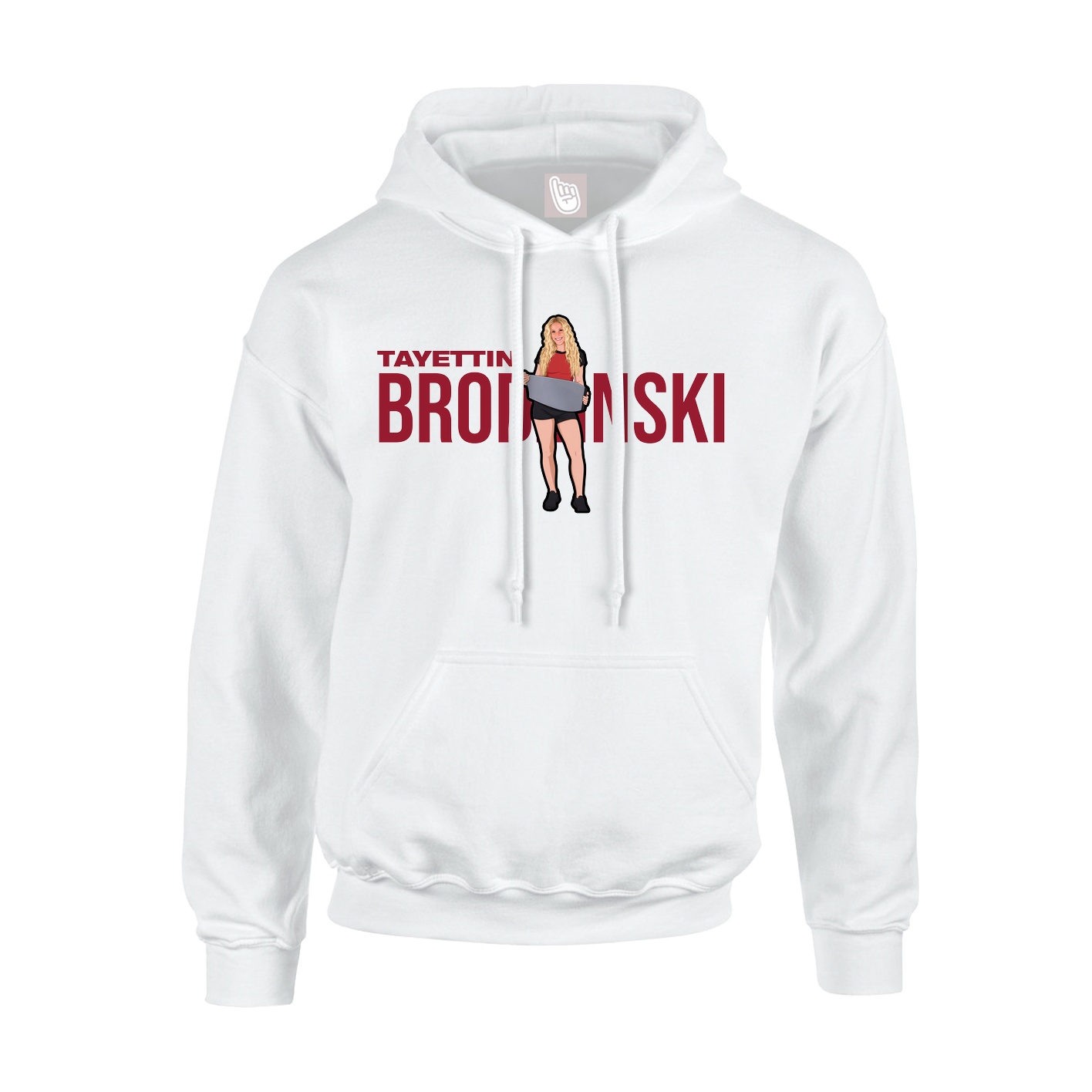 Hoodie — Player Name in White