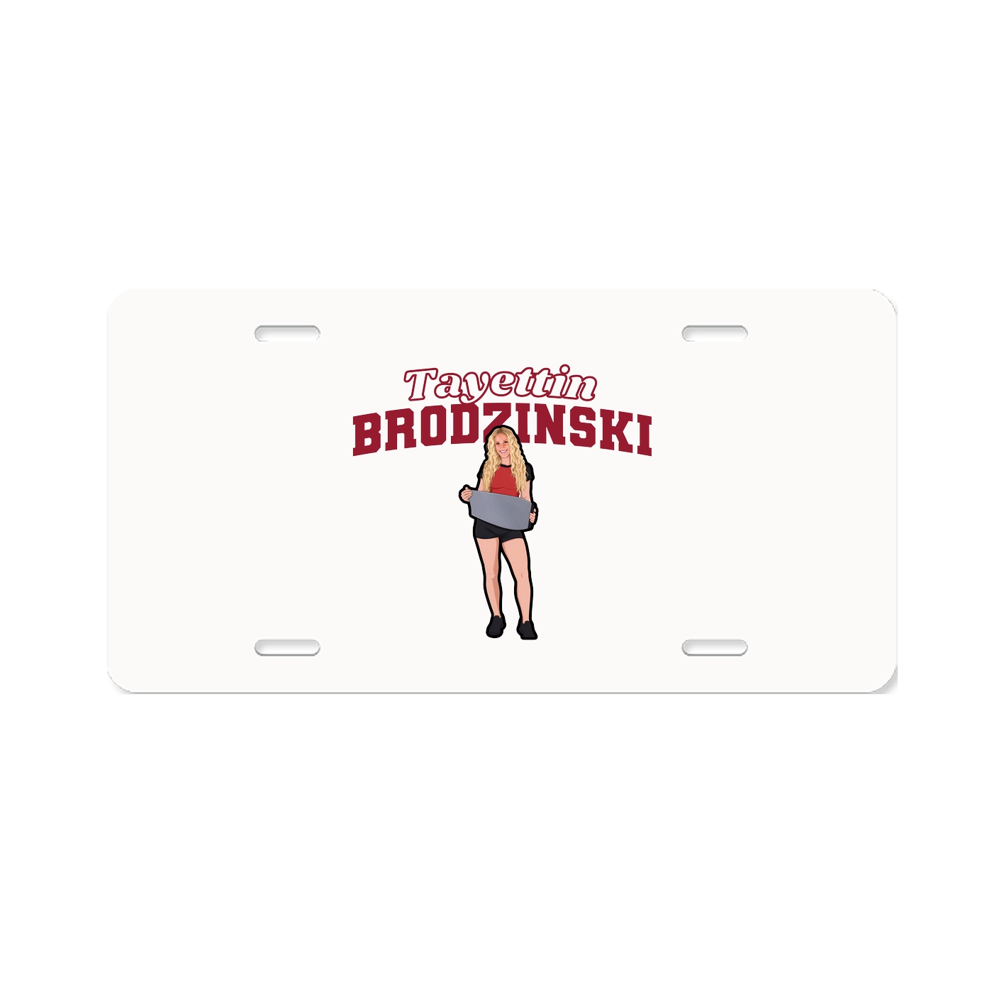 License Plate — Name Arch in Classic