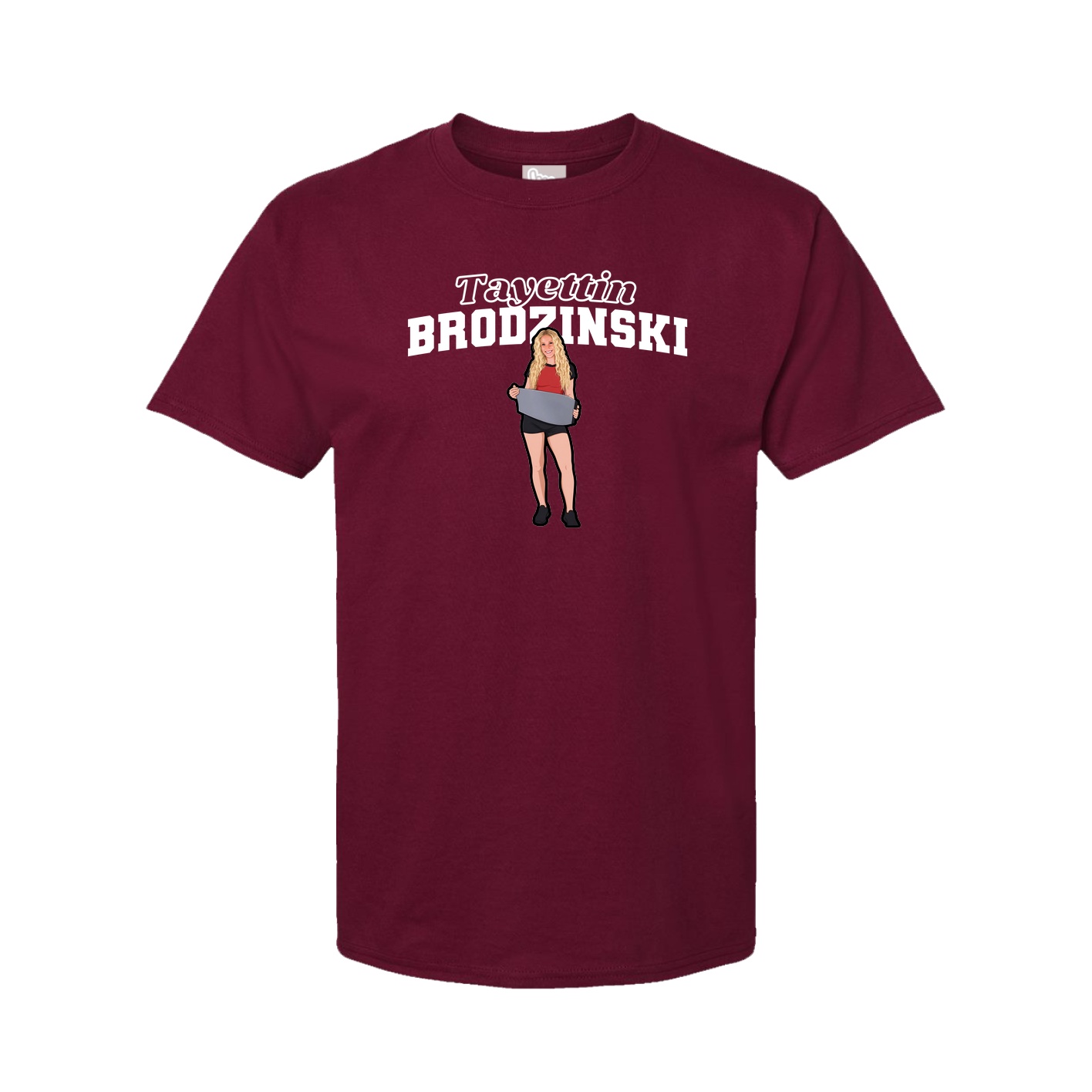 Youth Tee — Name Arch in Cardinal